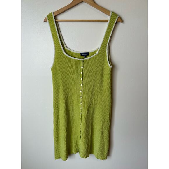 Modcloth Green Matcha Do About Sweater Dress Size L - Picture 1 of 4